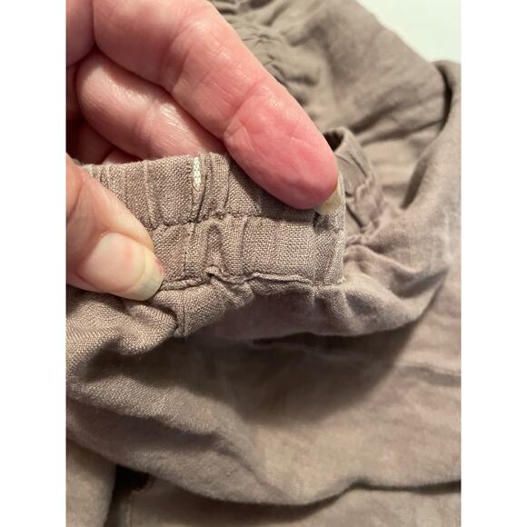 Cynthia Rowley Linen Lagenlook Boho Tattered Skirt Size L - Picture 6 of 7